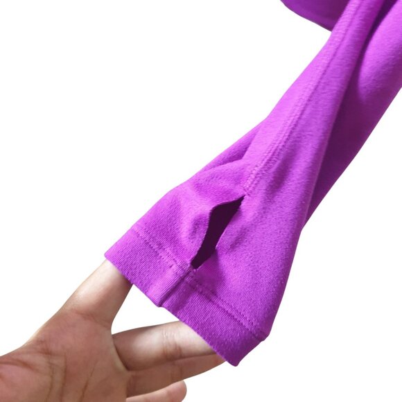 Nike Pro Combat Womens Compression Hoodie XS Dri-Fit Pink Purple Sporty Run Gym - Picture 8 of 9